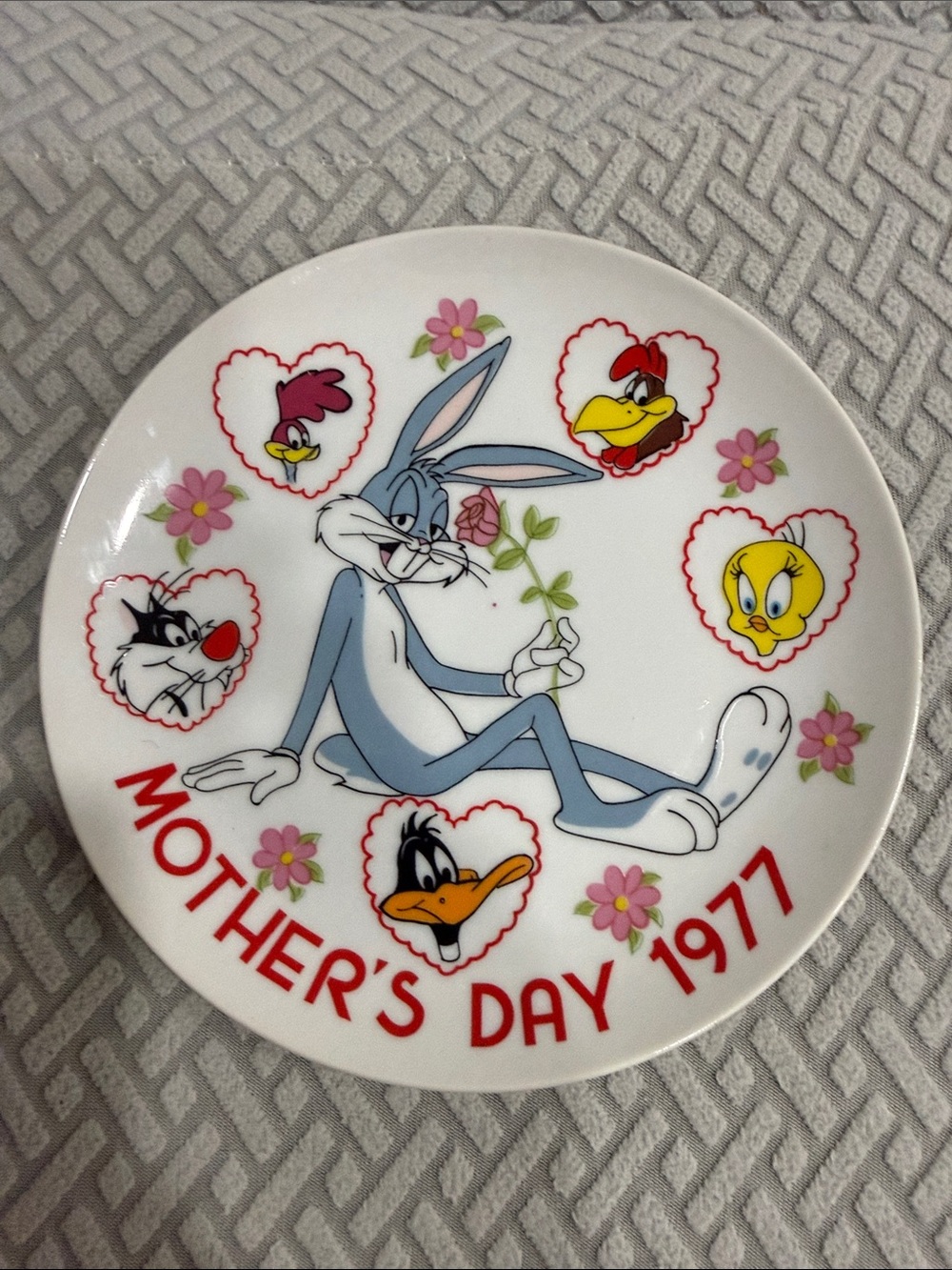 Looney Tunes Mother's Day Ceramic Plate 1977 First Limited Edition